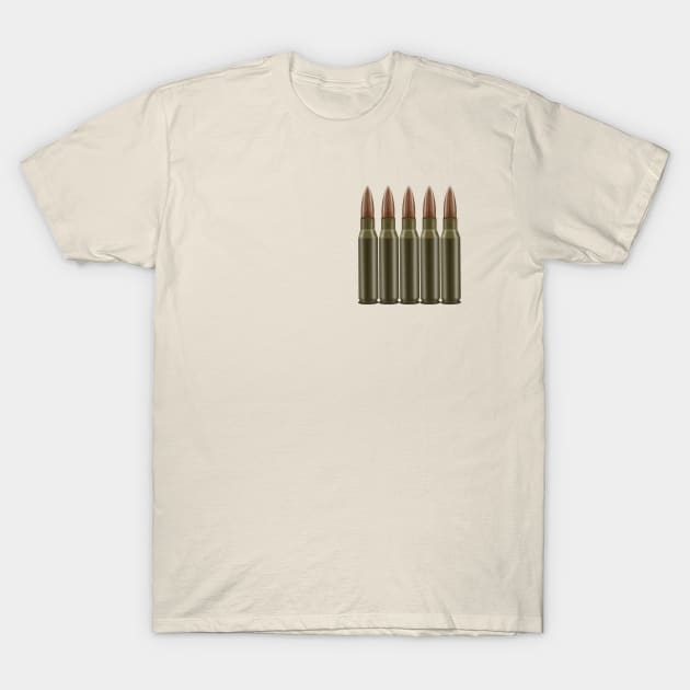5 Bullets T-Shirt by Wild Catch